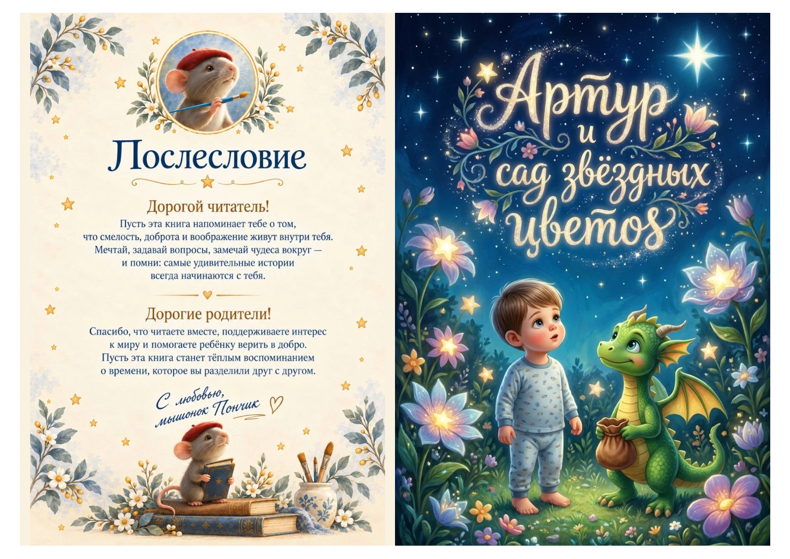 Обложка книги «Артур и сад звёздных цветов»